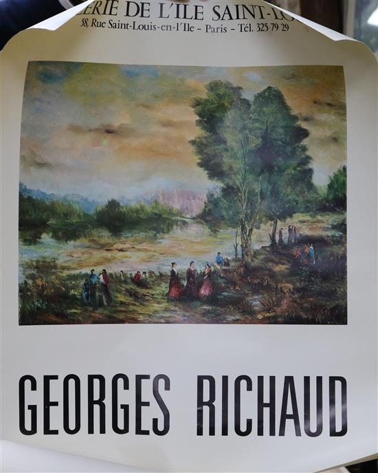 A collection of posters including a Lord Kitchener recruiting poster (re-print)